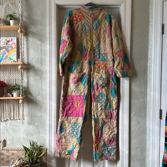 Magnolia Pearl OOAK Patchwork Coveralls - Picture 12 of 14